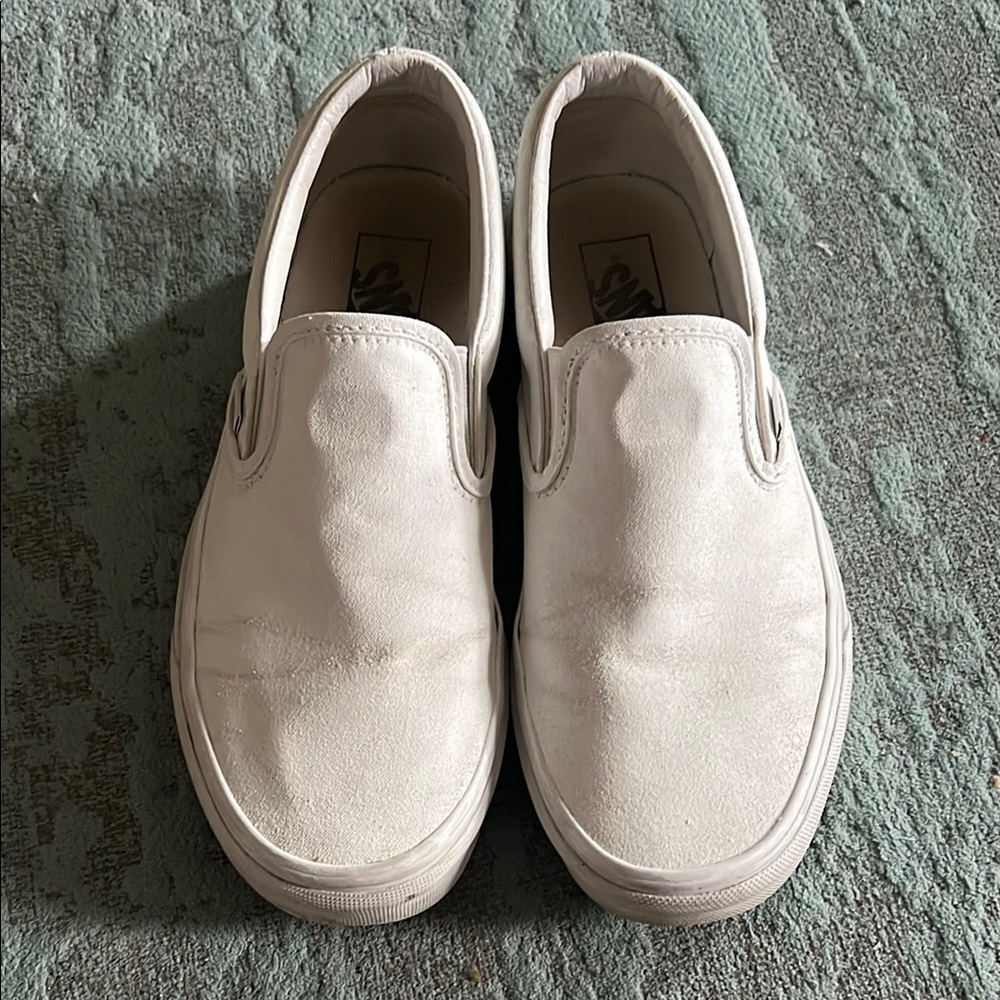Vans All-White Slip-On Shoes